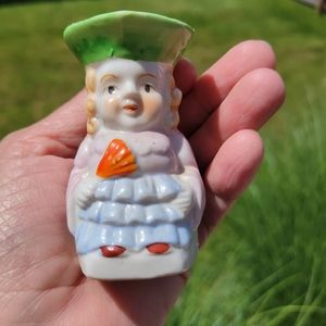 Vintage Mini Toby Style Creamer ~ Woman Figure ~ Made in Japan